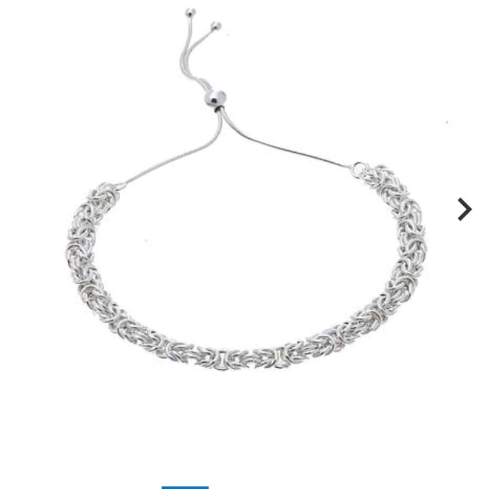 Sevilla Silver™ Adjustable Byzantine-Link Bracelet
